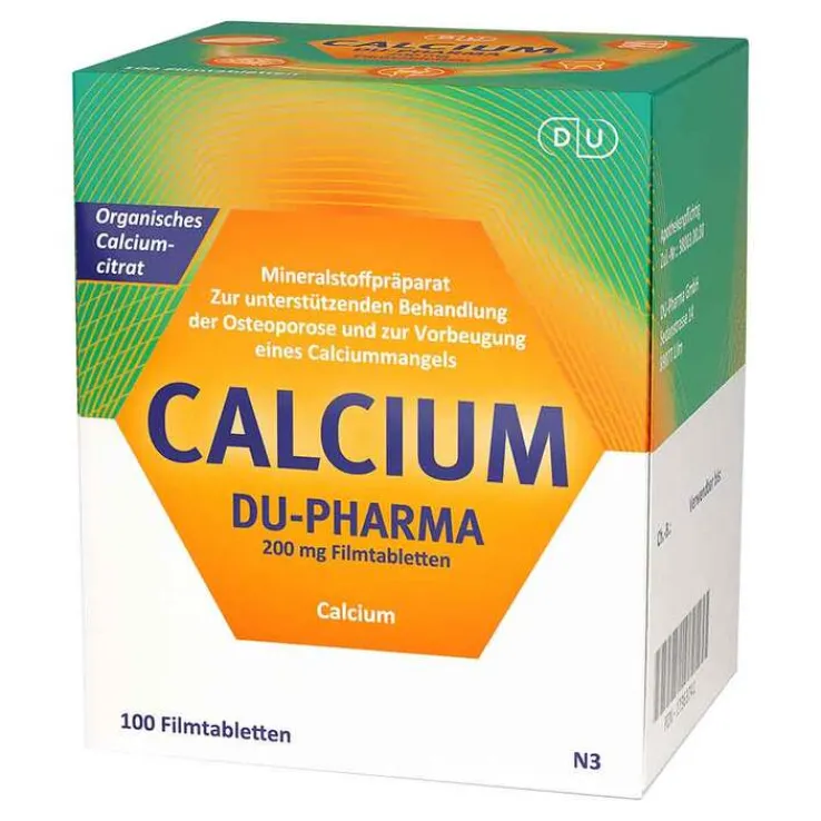 Calcium DU-Pharma 200 mg Filmtabletten, 100 St
