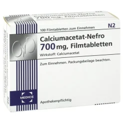 Calciumacetat Nefro 700 mg Filmtabletten, 100 St