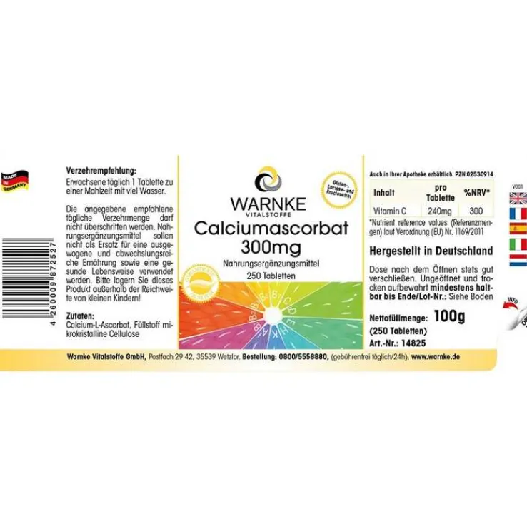 Calciumascorbat 300 mg Tabletten, 250 St