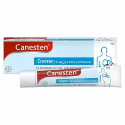 Canesten Creme gegen Pilzerkrankungen an Haut & Füßen , 20 g