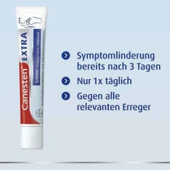 Canesten EXTRA Creme gegen Haut- und Fußpilzerkrankungen, 20 g