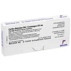Carbo Betulae D8 / Crataegus D2 aa Ampullen, 8X1 ml