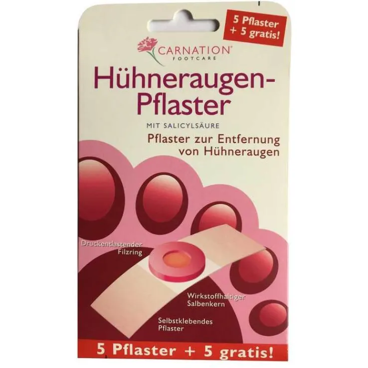 Carnation Hühneraugen-Pflaster 5 + 5 gratis, 10 St