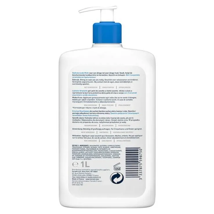 CeraVe Feuchtigkeitslotion, 1 l