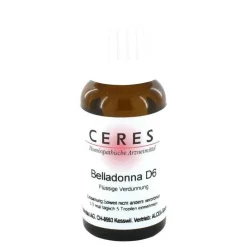 CERES Belladonna D 6 Dilution, 20 ml
