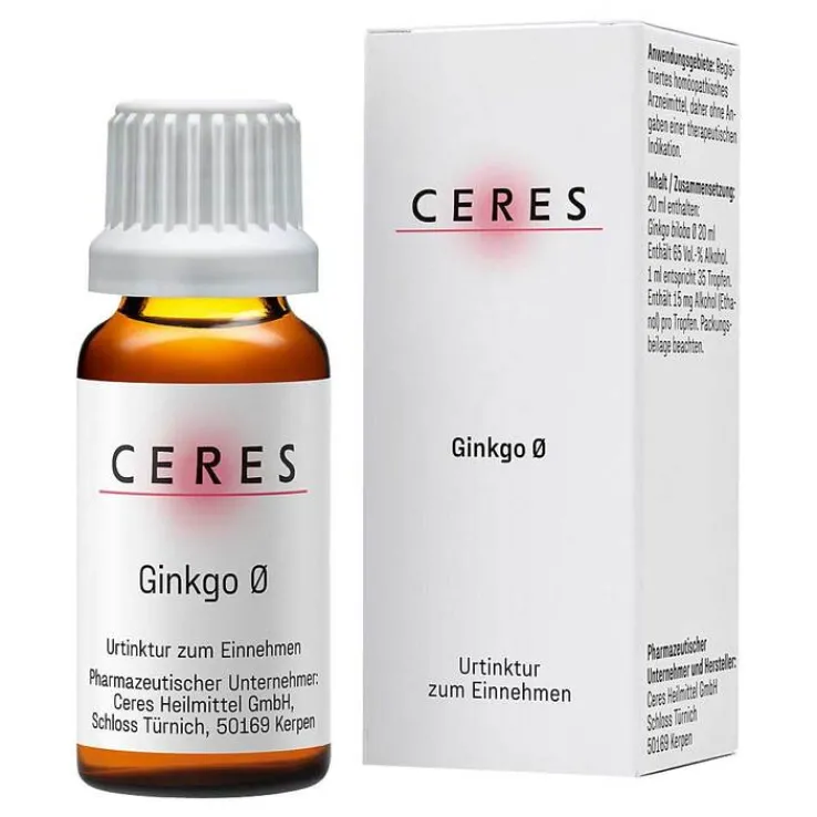 CERES Ginkgo Urtinktur, 20 ml