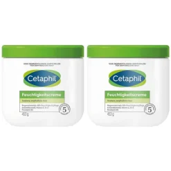 Cetaphil Feuchtigkeitscreme für trockene, empfindliche Haut, 2x456 ml