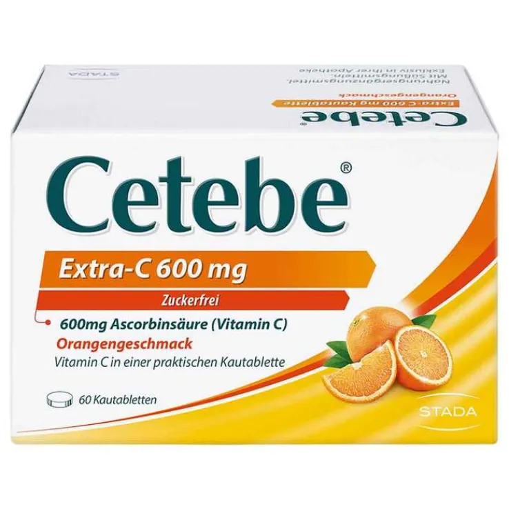 Cetebe Extra-C 600 mg Kautabletten, 60 St