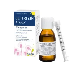 Cetirizin Aristo Allergiesaft 1 mg / ml Lösung zum Einnehmen , 75 ml