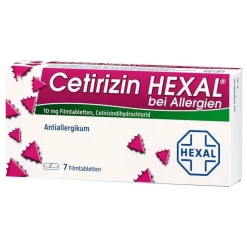 Cetirizin Hexal Filmtabletten bei Allergien, 7 St
