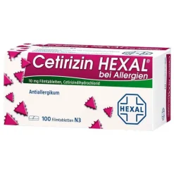 Cetirizin Hexal Filmtabletten bei Allergien, 100 St