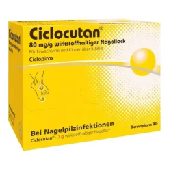Ciclocutan 80 mg / g wirkstoffhaltiger Nagellack, 3 g