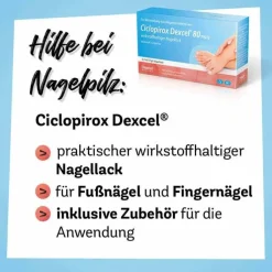 Ciclopirox Dexcel® 80 mg/g wirkstoffhaltiger Nagellack, 6.6 ml