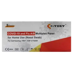 Citest 3 in 1 Selbsttest Covid-19 Antigen & Influe, 5x5 St