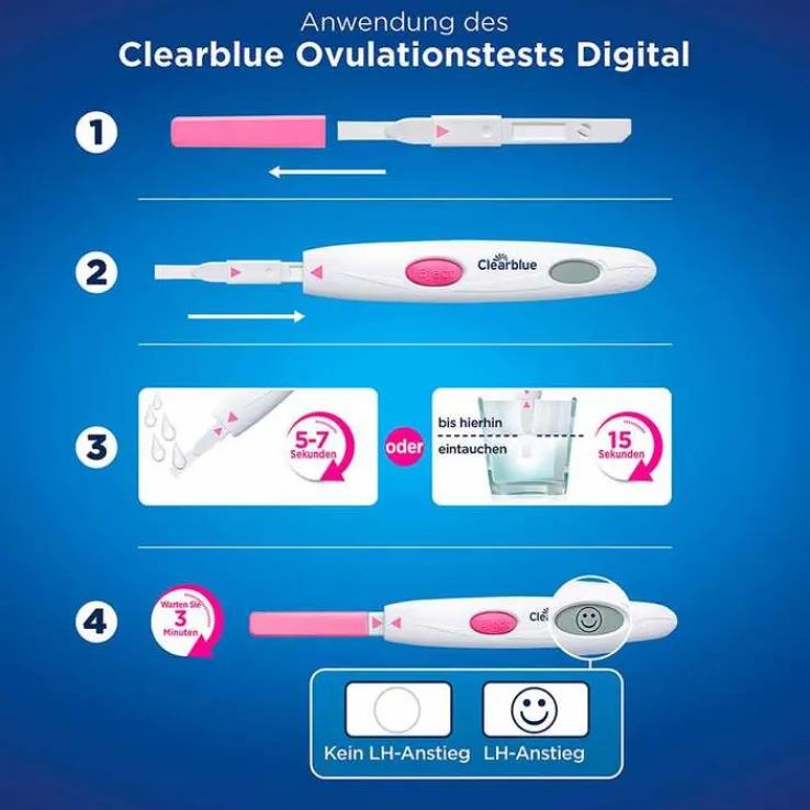 Clearblue Kinderwunsch Ovulationstest Digital, 30 St