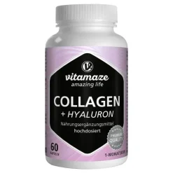 Collagen 300 mg + Hyaluron 100 mg hochdosiert Kapseln , 60 St