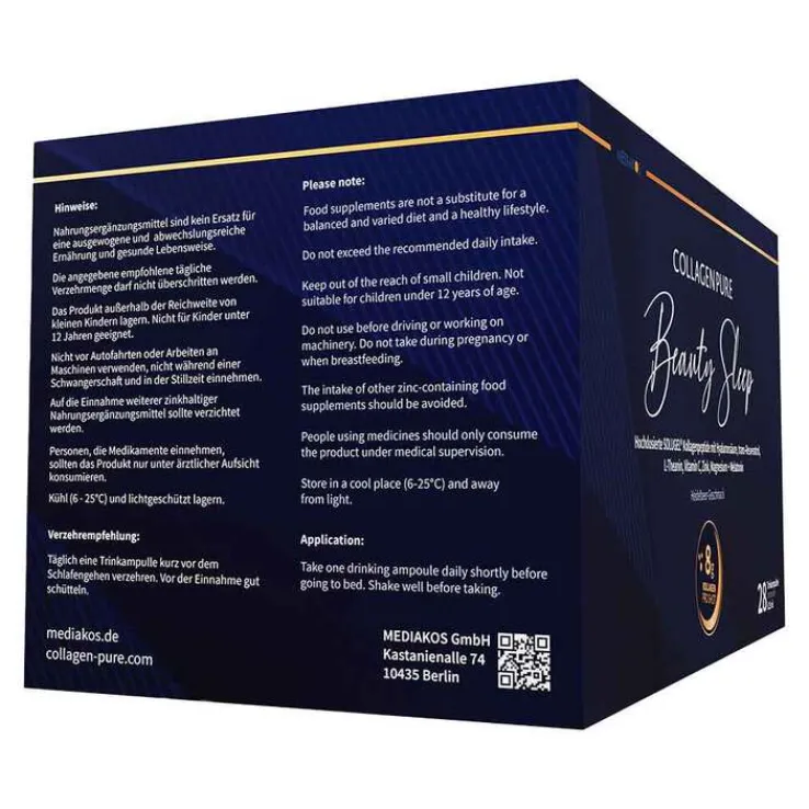 Collagen Pure Beauty Sleep Kollagen & Melatonin, 28X25 ml