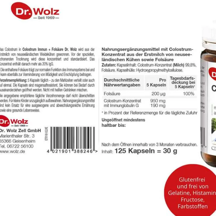 Colostrum Immun Dr. Wolz Kaps, 125 St