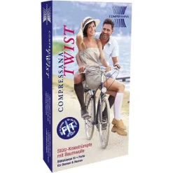 Compressana Twist Kniestrümpfe 36-38 weiß, 2 St