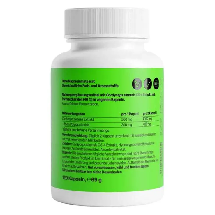 Cordyceps CS-4 500 mg Kapseln, 120 St