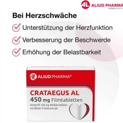 CRATAEGUS AL 450 mg Filmtabletten, 100 St