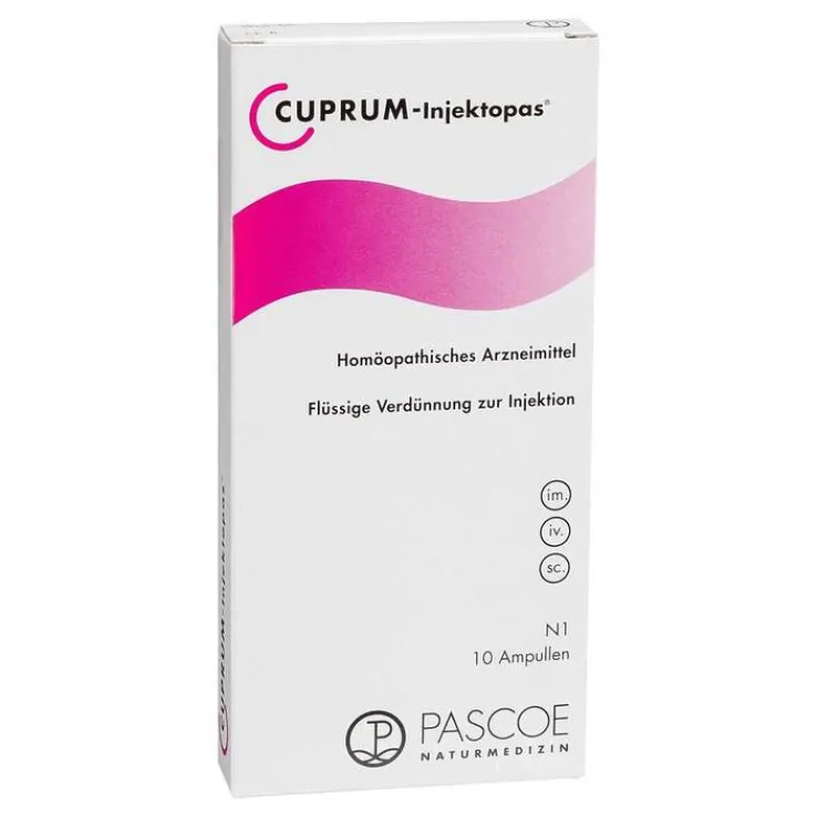 Cuprum Injektopas Ampullen, 10X2 ml
