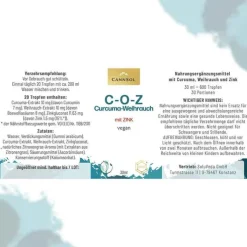 Curcuma-Weihrauch-Zink Tropfen zum Einnehmen, 30 ml