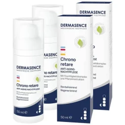 Dermasence Chrono retare Anti-Aging-Nachtpflege, 2x50 ml