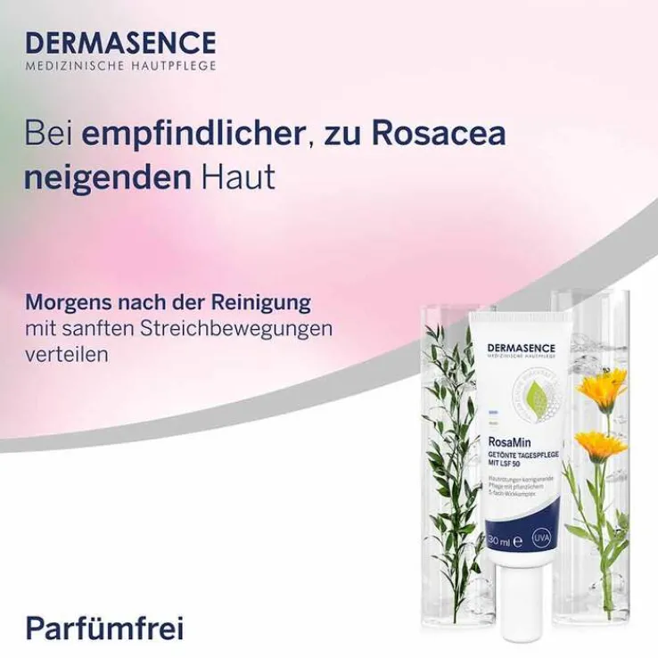Dermasence Rosamin getönte Tagespflege LSF 50 Creme , 30 ml