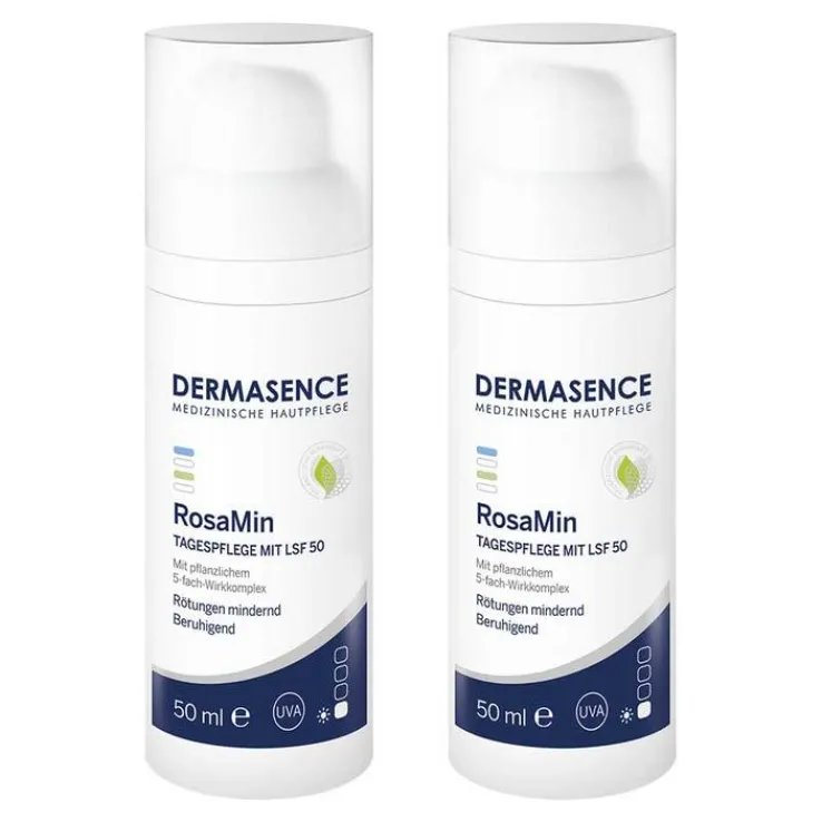 Dermasence Rosamin Tagespflege LSF 50 Emulsion, 2x50 ml