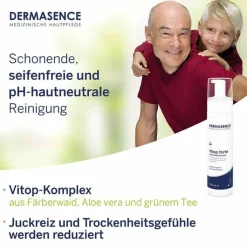 Dermasence Vitop forte Reinigungsschaum, 200 ml