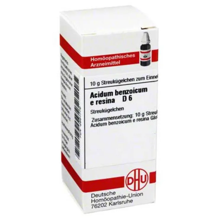 DHU Acidum benzoicum e res. D 6, 10 g