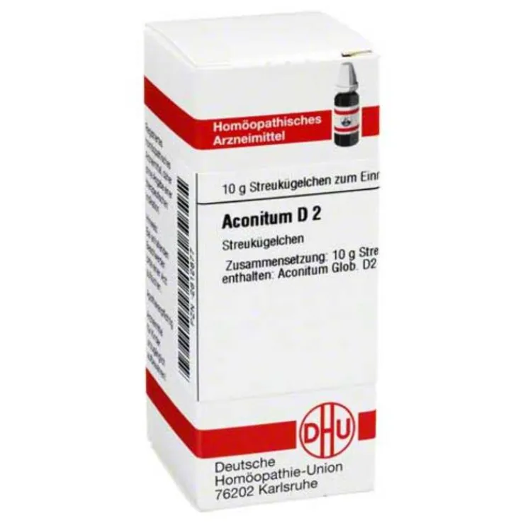 DHU Aconitum D 2 Globuli, 10 g