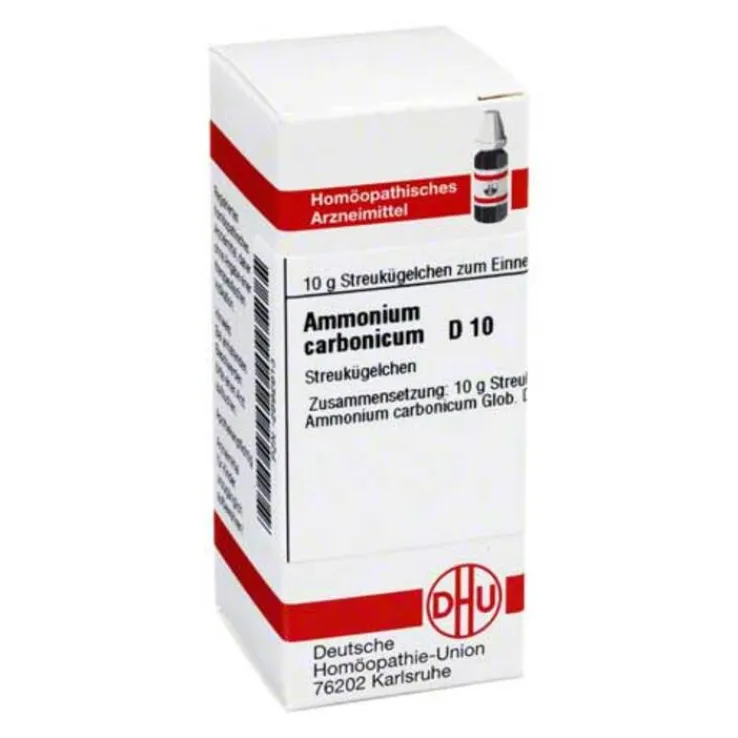 DHU Ammonium carbonicum D 10 Globuli, 10 g