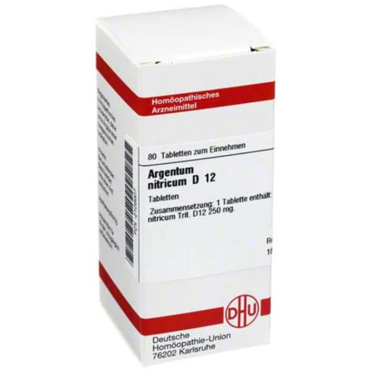 DHU Argentum nitricum D 12 Tabletten, 80 St