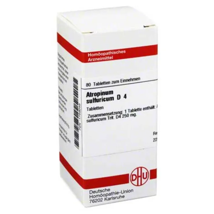 DHU Atropinum sulfuricum D 4 Tabletten, 80 St