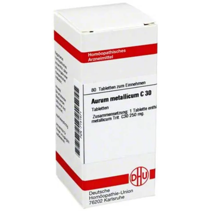 DHU Aurum metallicum C 30 Tabletten, 80 St