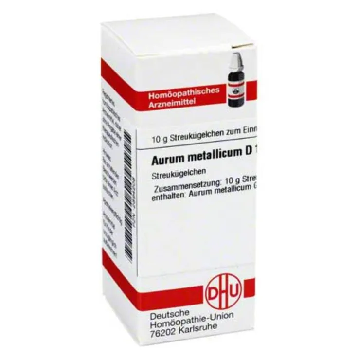 DHU Aurum metallicum D 10 Globuli, 10 g