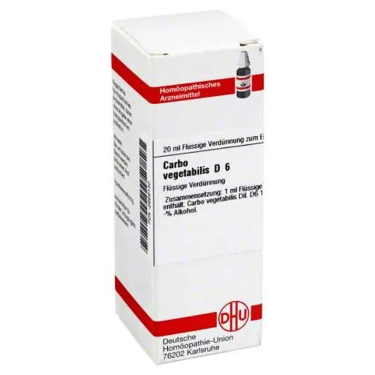DHU Carbo vegetabilis D 6 Dilution, 20 ml