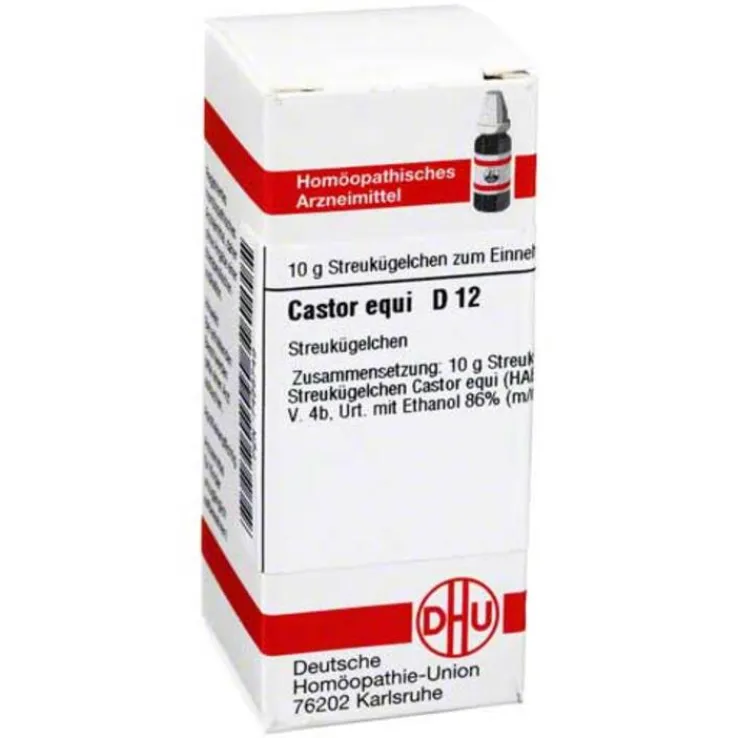 DHU Castor equi D 12 Globuli, 10 g