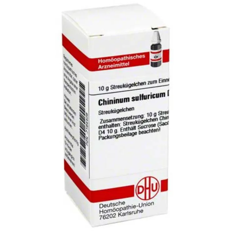 DHU Chininum sulfuricum D 4 Globuli, 10 g