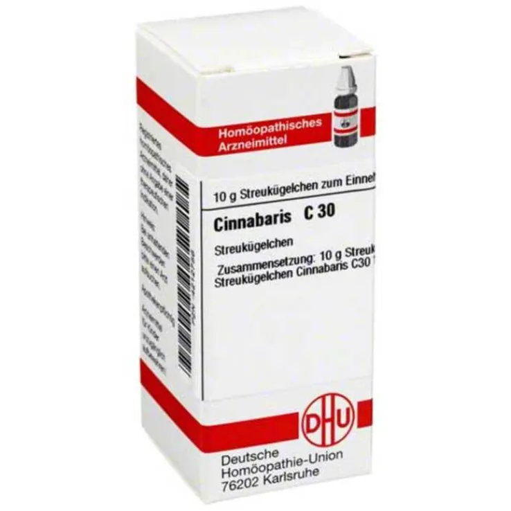 DHU Cinnabaris C 30 Globuli, 10 g
