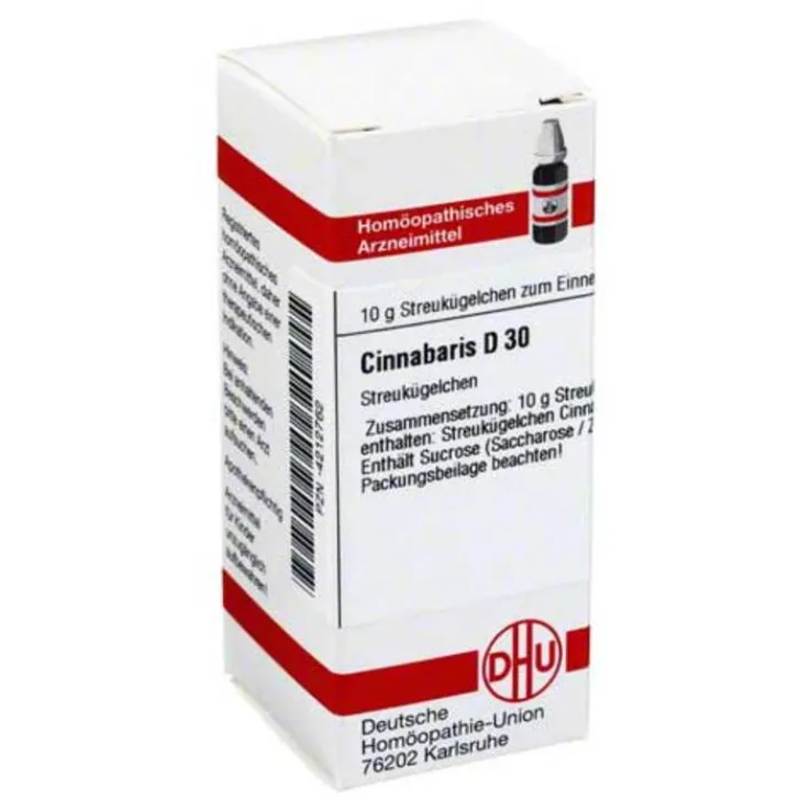 DHU Cinnabaris D 30 Globuli, 10 g