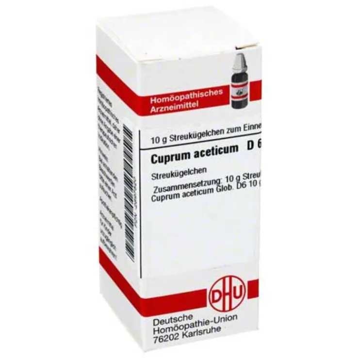 DHU Cuprum aceticum D 6 Globuli, 10 g