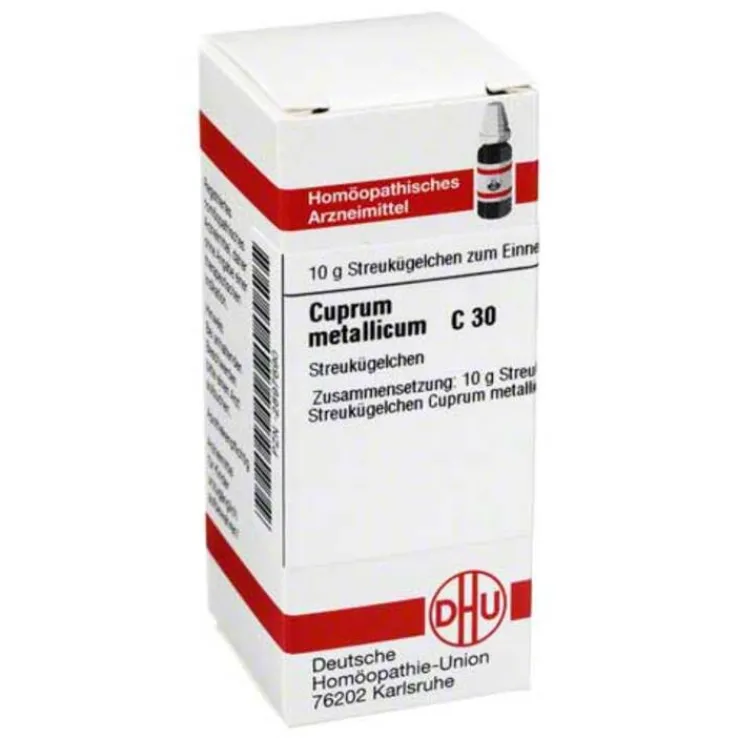 DHU Cuprum metallicum C 30 Globuli, 10 g