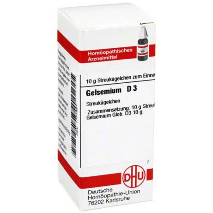 DHU Gelsemium D 3 Globuli, 10 g