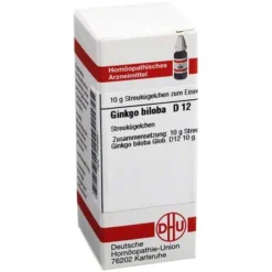 DHU Ginkgo biloba D 12 Globuli, 10 g
