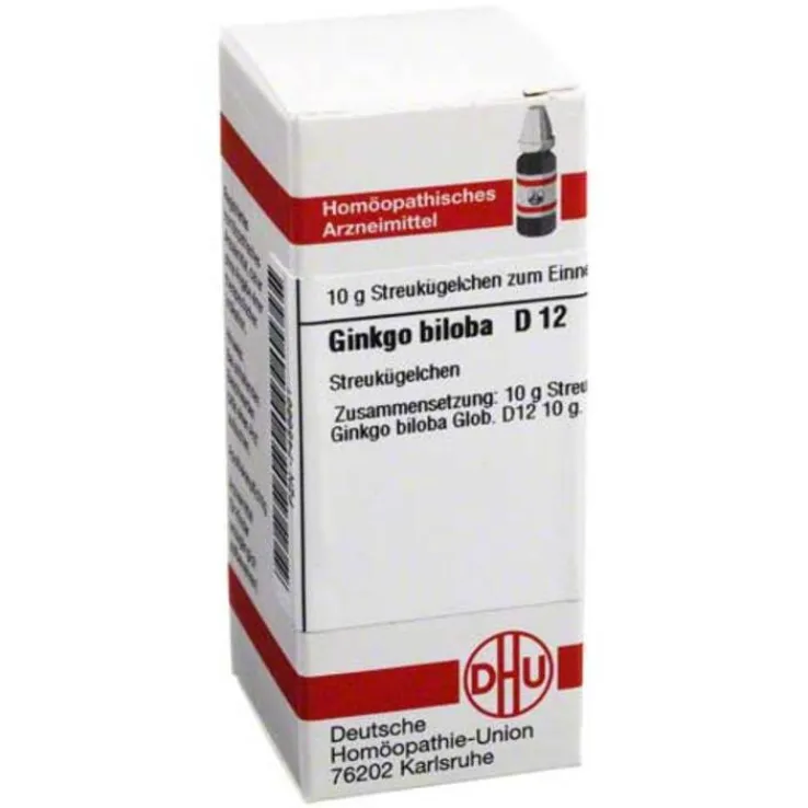DHU Ginkgo biloba D 12 Globuli, 10 g