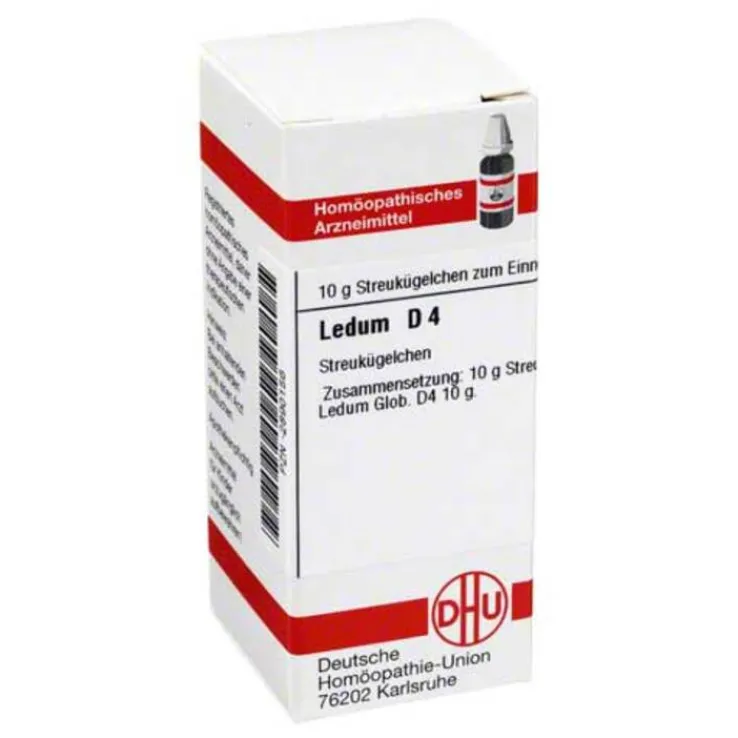 DHU Ledum D 4 Globuli, 10 g