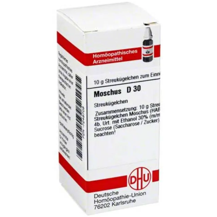 DHU Moschus D 30 Globuli, 10 g